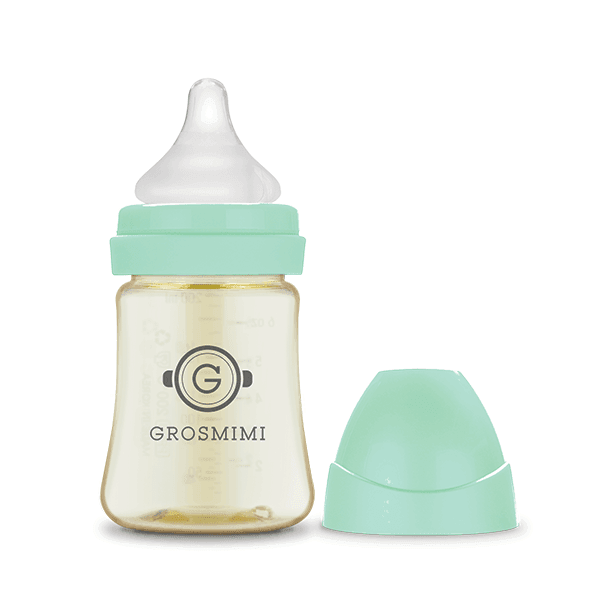 Grosmimi PPSU Feeding Bottle 200ml (Newborn) Sky Blue-1875027460278587392