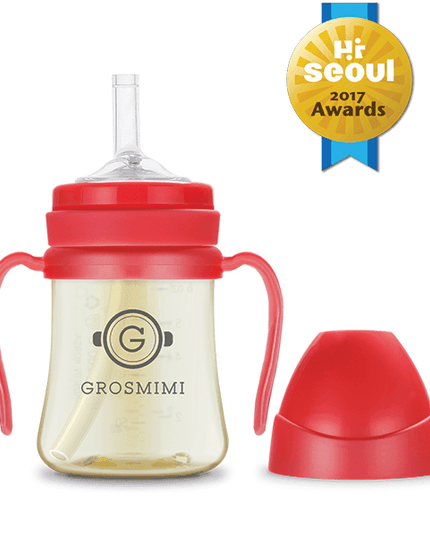 Grosmimi PPSU Straw Cup 200ml Charcoal-1875027465454358533