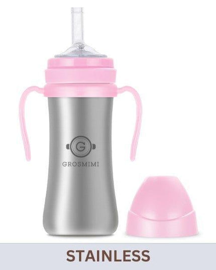 Grosmimi Stainless Straw Cup 200ml Red-1875027447683092480
