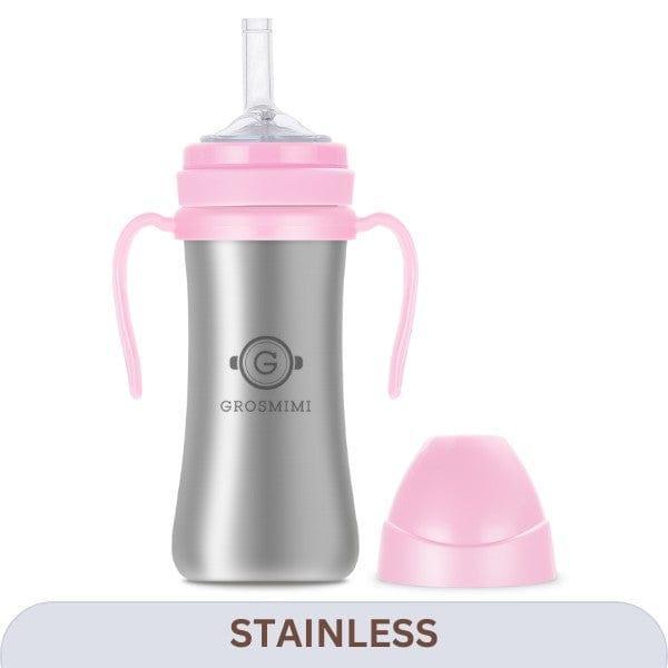 Grosmimi Stainless Straw Cup 200ml Red-1875027447683092480