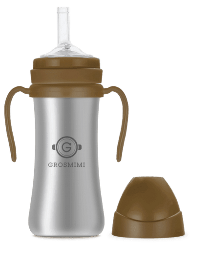Grosmimi Stainless Straw Cup 200ml Aqua green-1875027447968305154