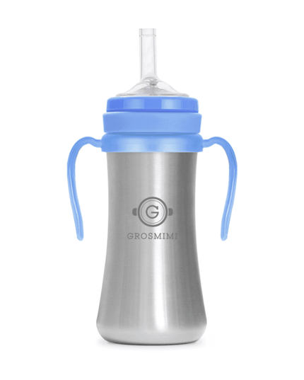 Grosmimi Stainless Straw Cup 200ml Silver-1875027414946549763