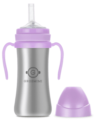Grosmimi Stainless Straw Cup 200ml Silver-1875027414946549761