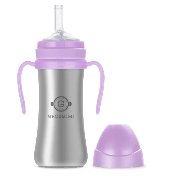 Grosmimi Stainless Straw Cup 200ml Silver-1875027414946549761