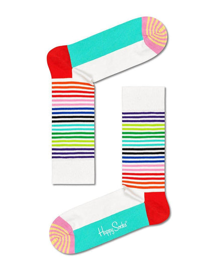 Happy Socks adult Half Stripe Sock Mint Blue Size 36-39-1875027454654025728