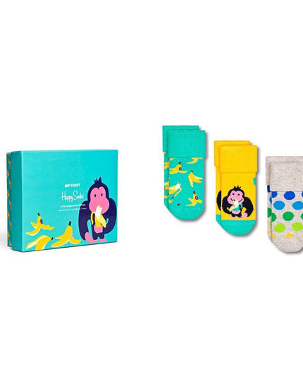 Happy Socks Baby Socks ?In The Jungle? Pack 0-6M-1875027471179583488