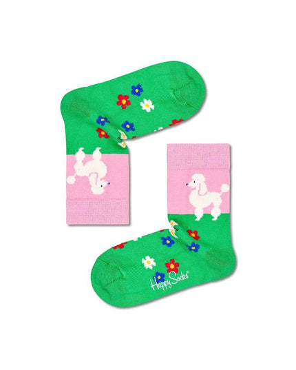Happy Socks Kids Poodle & Flowers Sock 2-3Yrs-1875027505199583232