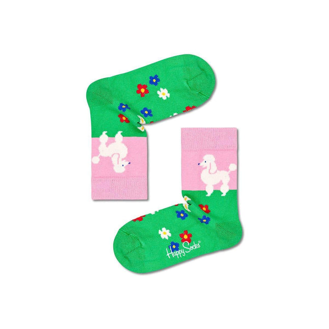 Happy Socks Kids Poodle & Flowers Sock 2-3Yrs-1875027505199583232