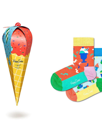 Happy Socks Kids Sock Ice Cream Gift - 2-Pack 0-12M-1875027495707873280