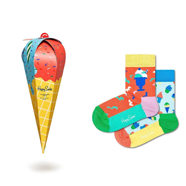 Happy Socks Kids Sock Ice Cream Gift - 2-Pack 0-12M-1875027495707873280
