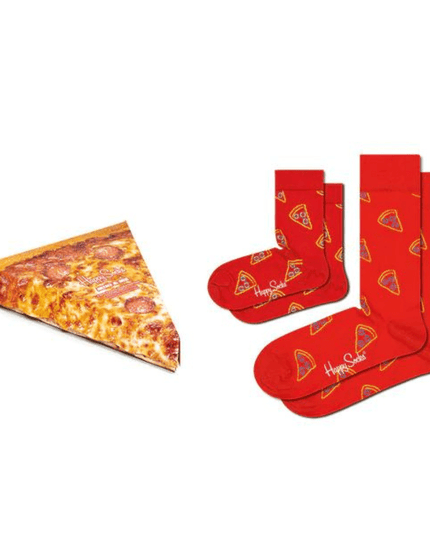 Happy Socks Pizza Socks Mini & Me 2 Pack 41/0-12M-1875027445091012608