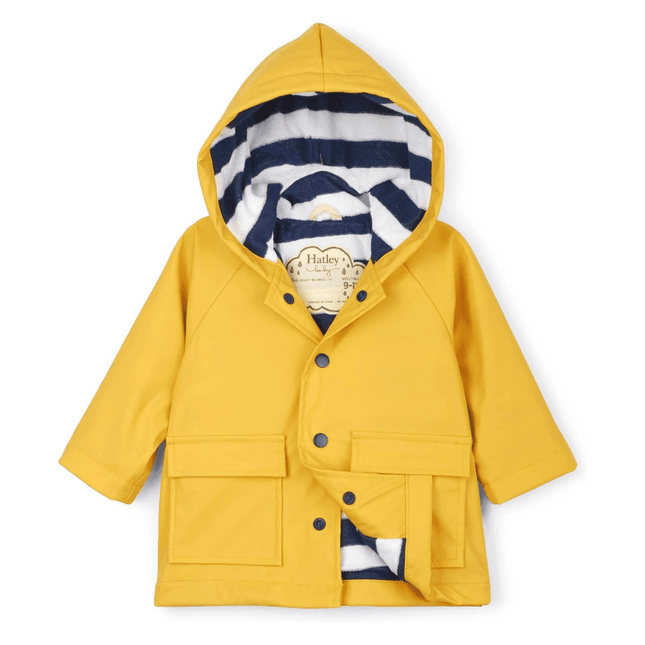 HATLEY Baby Raincoat | Yellow Size 9-12 Months-1875027408680259584
