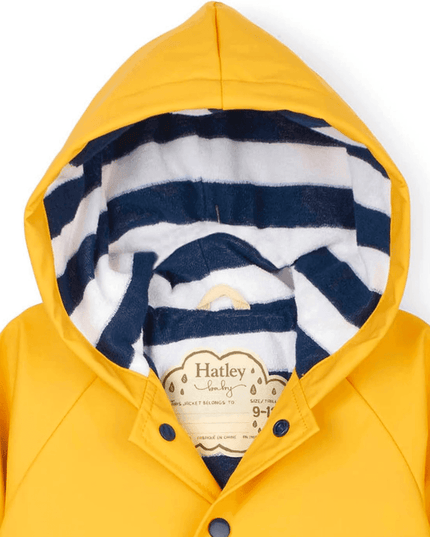HATLEY Baby Raincoat | Yellow Size 9-12 Months-1875027408680259585
