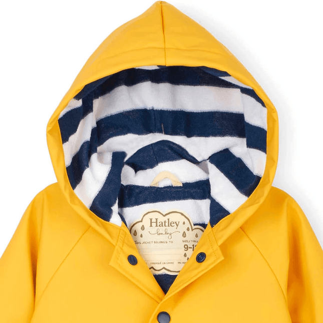HATLEY Baby Raincoat | Yellow Size 9-12 Months-1875027408680259585