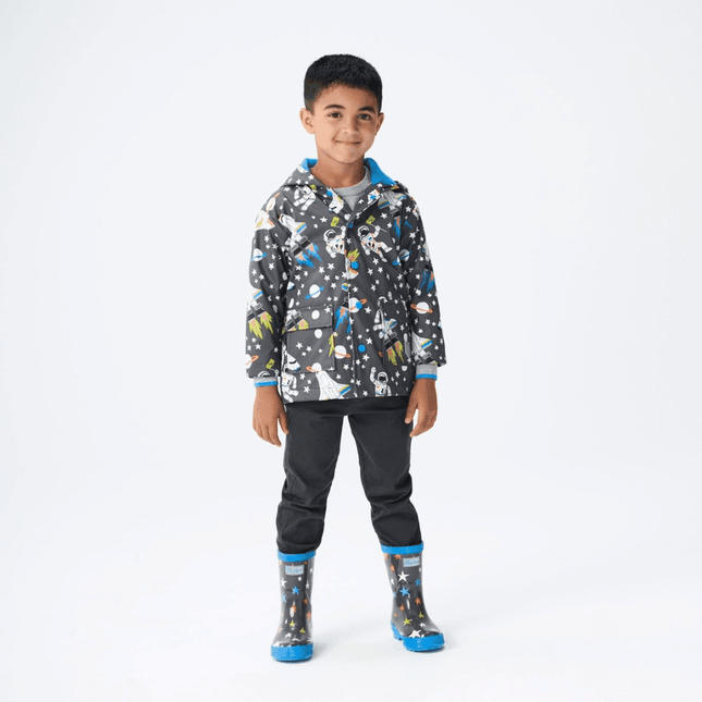 HATLEY Colour Changing Raincoat | Outer Space Size 10-1875027400136462338