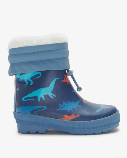 Hatley Dinosaur Silhouettes Sherpa Lined Kids Rain Boots Size 9-1875027401696743424