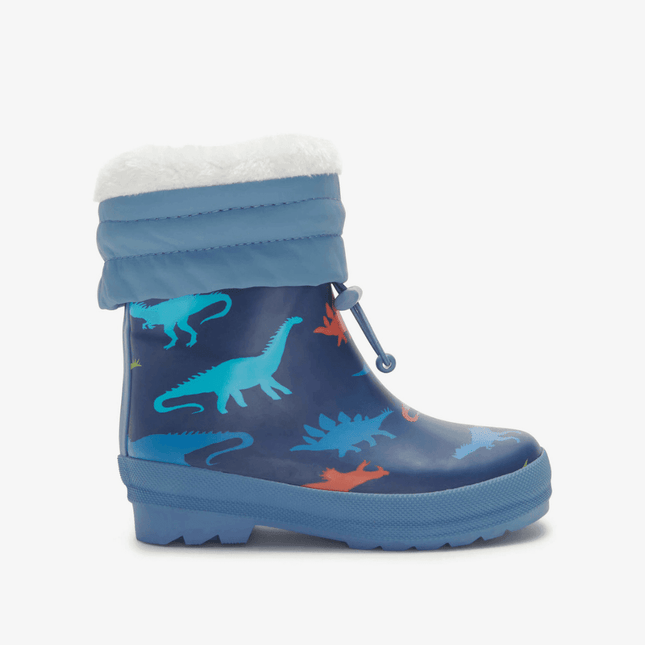 Hatley Dinosaur Silhouettes Sherpa Lined Kids Rain Boots Size 9-1875027401696743424