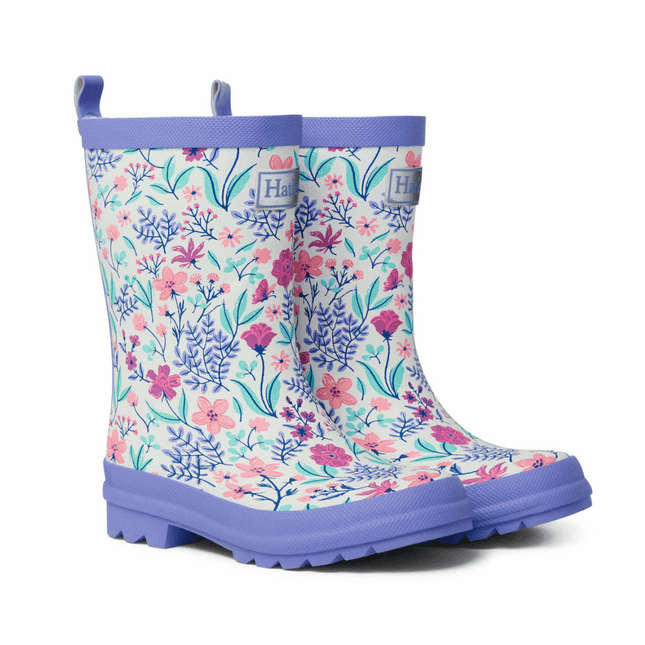 HATLEY Matte Kids Rain Boots | Wild Flowers size 4-1875027418528485376