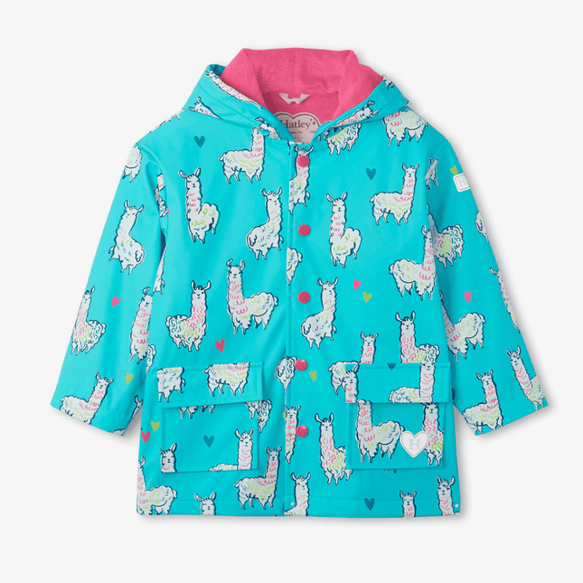 HATLEY Raincoat | Adorable Alpacas Size 3-1875027400270680064