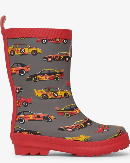 HATLEY Shiny Kids Rain Boots | Classic Race Cars size 6-1875027418314575873