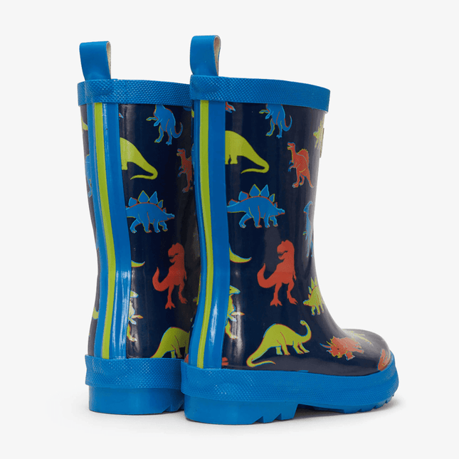 HATLEY Shiny Kids Rain Boots | Linework Dinos size 3-1875027392637046785