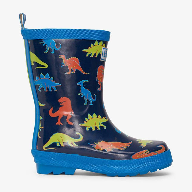 HATLEY Shiny Kids Rain Boots | Linework Dinos size 3-1875027392637046786