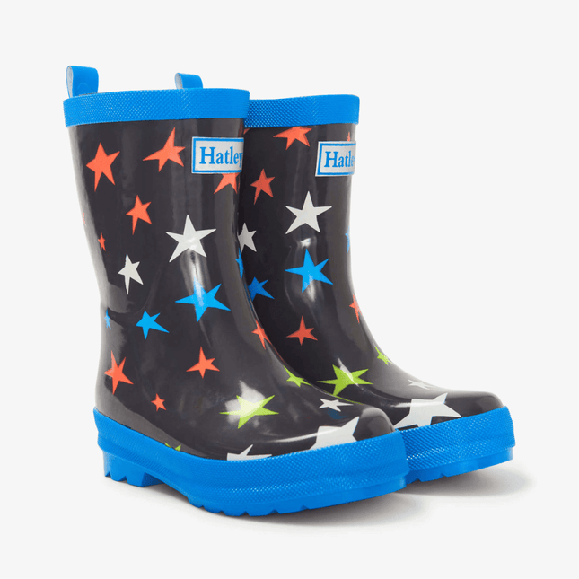 HATLEY Shiny Kids Rain Boots | Ombre Stars size 6-1875027419178602496