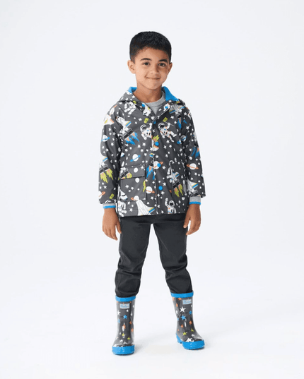 HATLEY Shiny Kids Rain Boots | Ombre Stars size 7-1875027419325403137