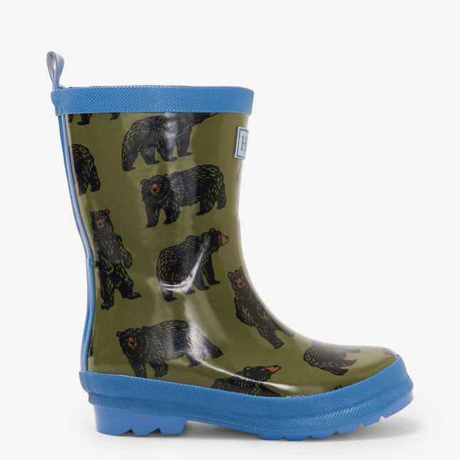HATLEY Shiny Kids Rain Boots | Wild Bear size 6-1875027404540481536