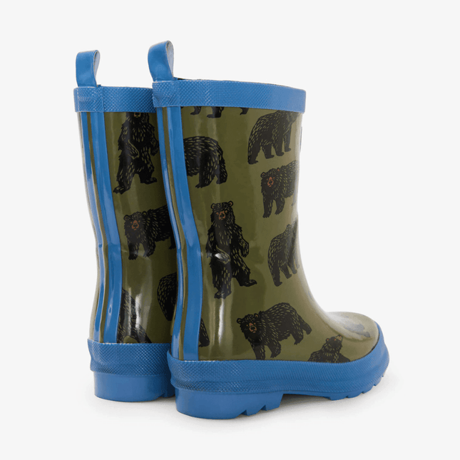 HATLEY Shiny Kids Rain Boots | Wild Bear size 8-1875027404674699264