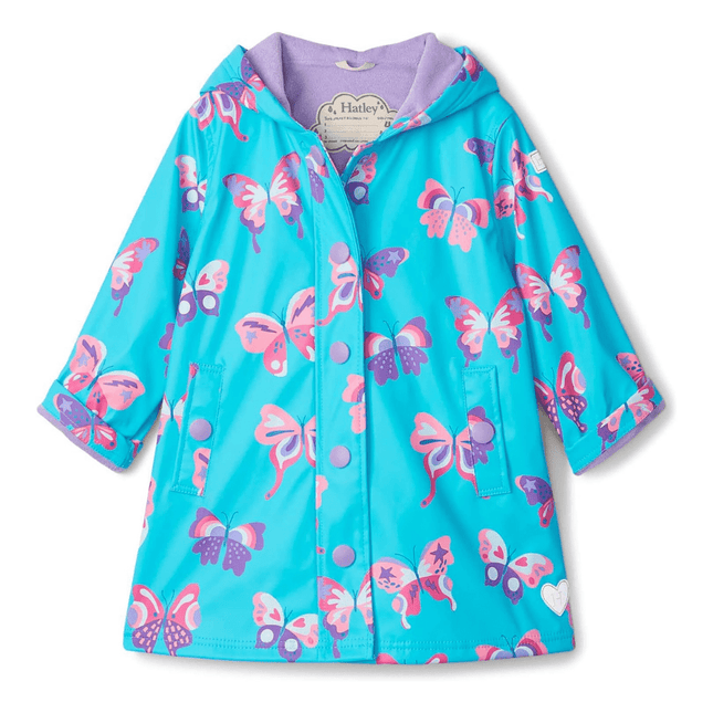 HATLEY Splash Rain Jacket | Doodle Butterflies Size 2-1875027422227861504