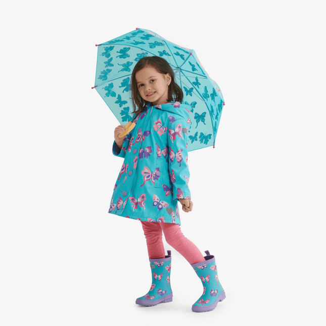 HATLEY Splash Rain Jacket | Doodle Butterflies Size 2-1875027422227861505