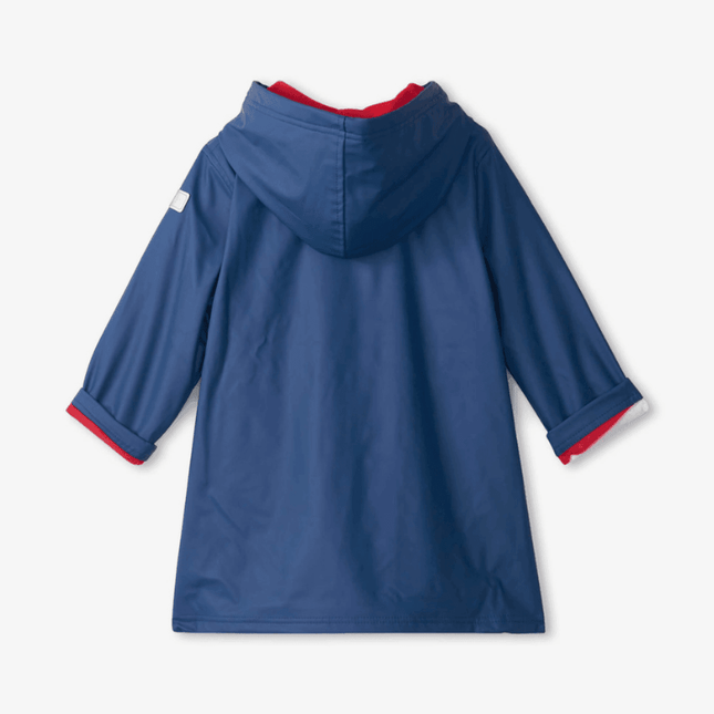 HATLEY Splash Rain Jacket | Navy & Red Size 4-1875027409355542528