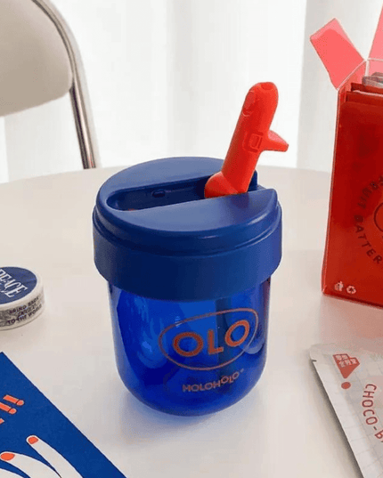 HOLOHOLO Heat-Resistant Reusable Coffee Cup Blue 450ml-1875027421896511493