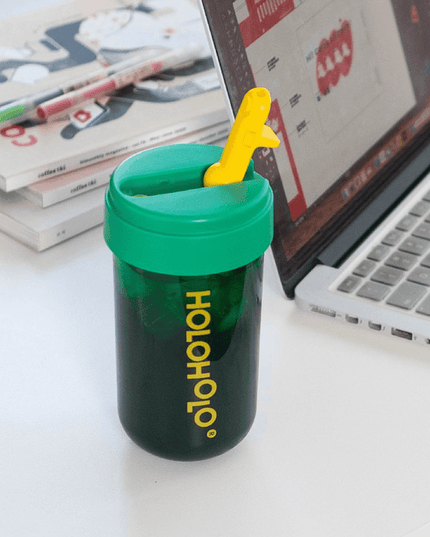 HOLOHOLO Heat-Resistant Reusable Coffee Cup Green 450ml-1875027422064283649