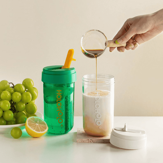HOLOHOLO Heat-Resistant Reusable Coffee Cup Green 450ml-1875027422064283650