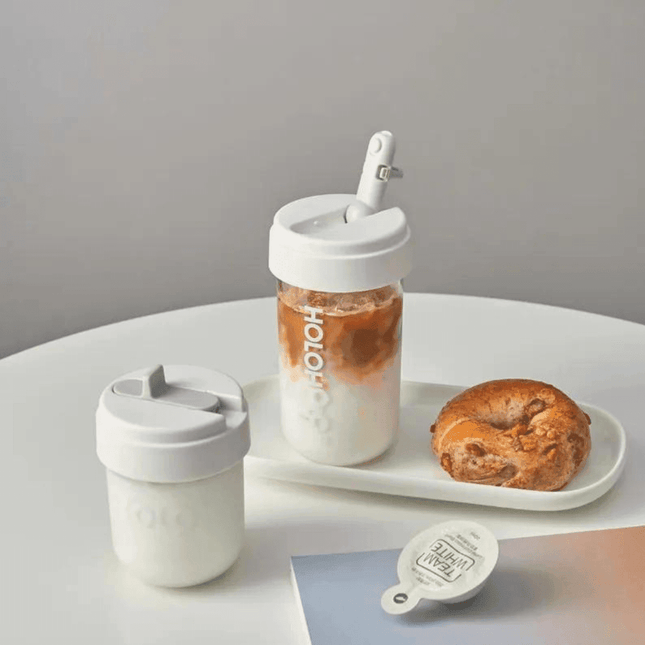 HOLOHOLO Heat-Resistant Reusable Coffee Cup Grey 450ml-1875027521674809349