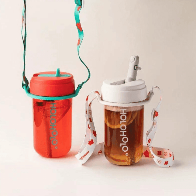HOLOHOLO Heat-Resistant Reusable Coffee Cup Red 450ml-1875027421720350722
