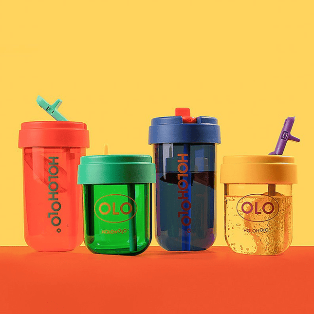 HOLOHOLO Heat-Resistant Reusable Coffee Cup Red 450ml-1875027421720350727