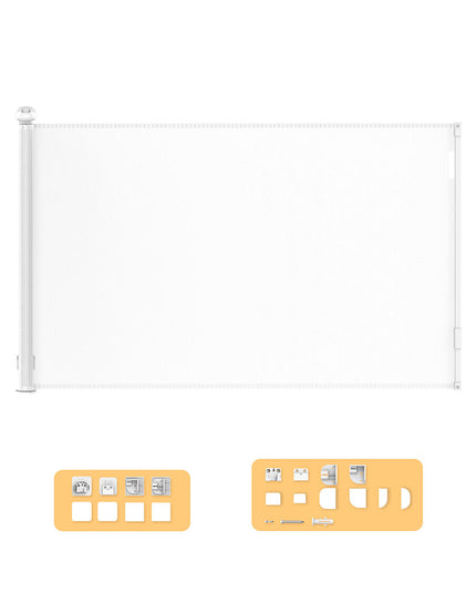BoPeep Retractable Baby Safety Gates 300cm White 300 cm-1864184339819008000