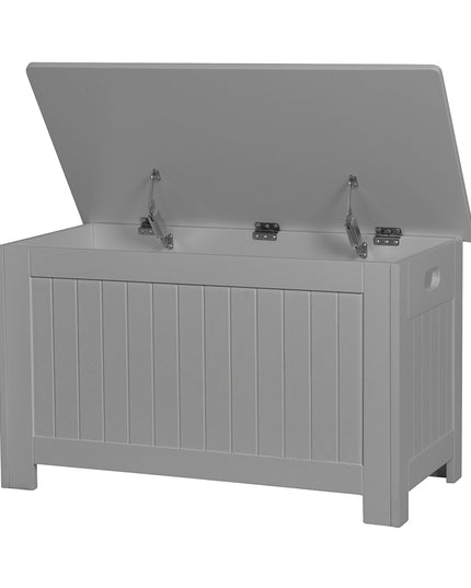 Levede Kids Toy Box Storage Chest Cabinet Grey-1864184635089620992
