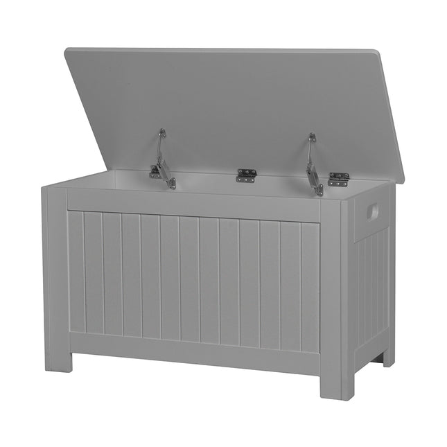 Levede Kids Toy Box Storage Chest Cabinet Grey-1864184635089620992