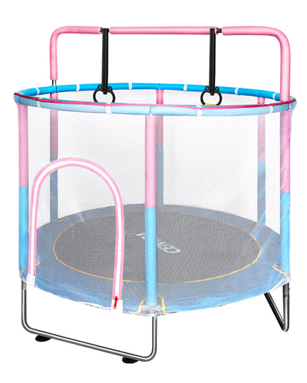 Centra 55" Kids Trampoline Rebounder Pink-1894516810066300929