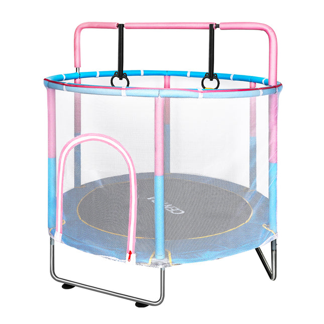 Centra 55" Kids Trampoline Rebounder Pink-1894516810066300929