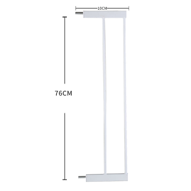 Levede Baby Safety Gate Adjustable Pet White 10cm Extension-1864183161236361218