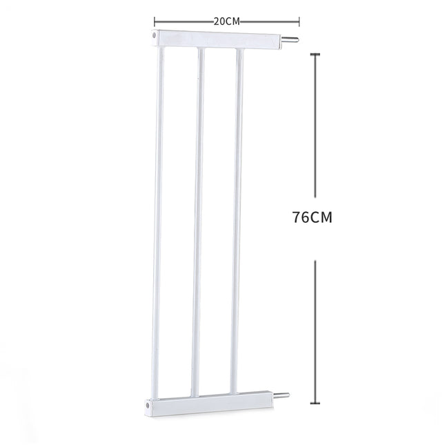 Levede Baby Safety Gate Adjustable Pet White 20cm Extension-1864183161550934018
