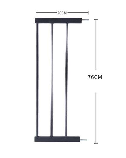 Levede Baby Safety Gate Adjustable Pet Black 20cm Extension-1864183161387356162