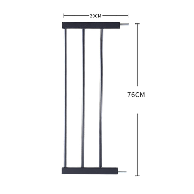 Levede Baby Safety Gate Adjustable Pet Black 20cm Extension-1864183161387356162