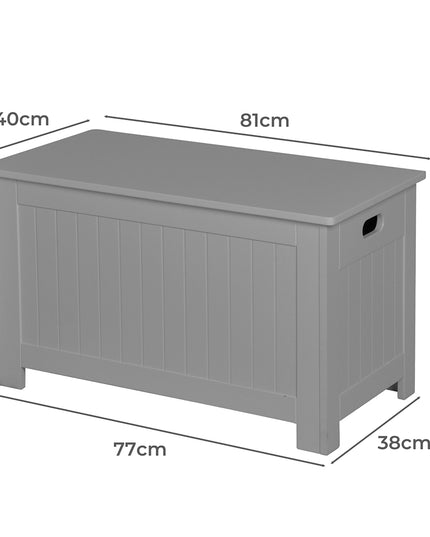 Levede Kids Toy Box Storage Chest Cabinet Grey-1864184635089620994