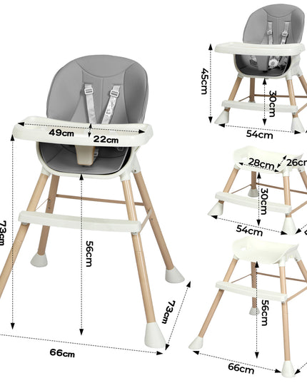 Bopeep 6-In-1 Baby High Chair-1894516768483971074